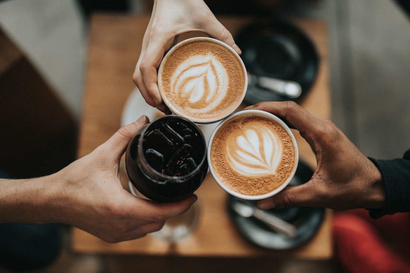 Freshly roasted coffee beans